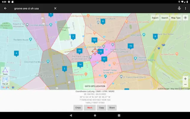 UTM Geo Map android App screenshot 4